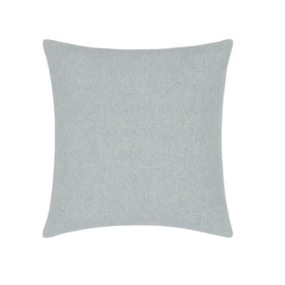 Lands Downunder Pillow Sham Crystal Blue Herringbone Cotton Blend Made in Italy
